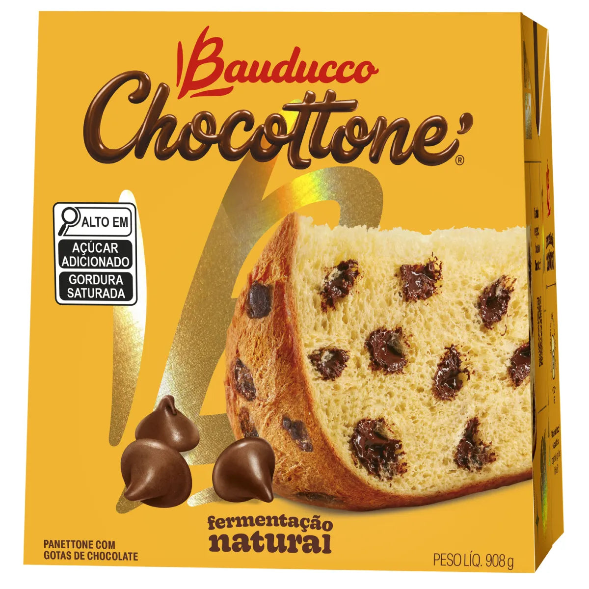Caixa Bauducco Chocottone 908g  - 12 und