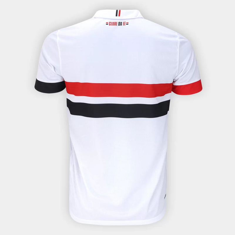 Camisa São Paulo I 24/25 s/n° Jogador Masculina - Branco+Vermelho