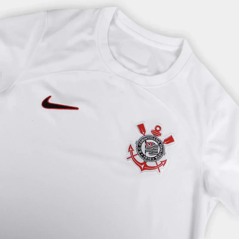 Camisa Corinthians I 23/24 s/n° Torcedor Masculina - Branco